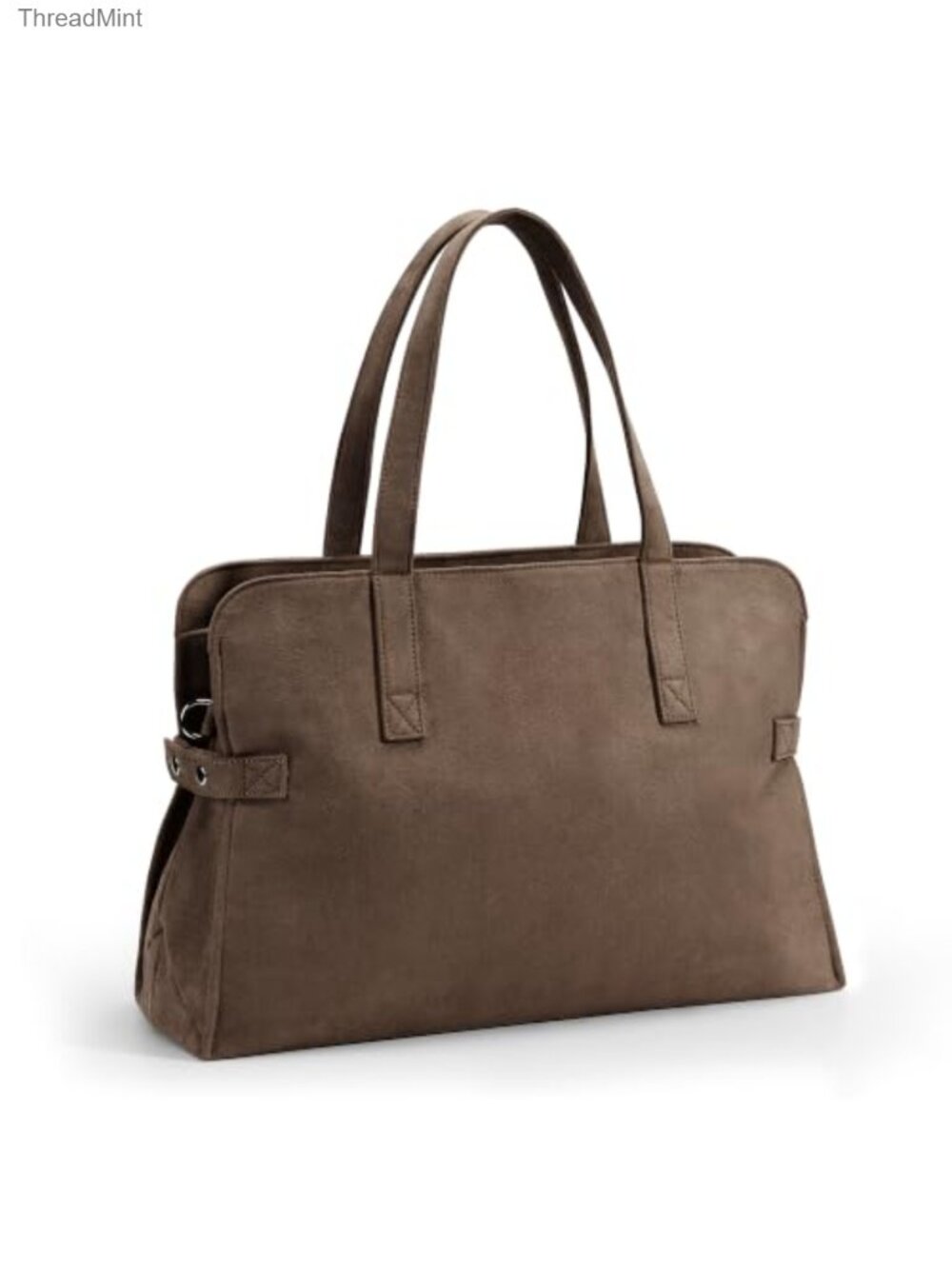 KALIDI Suede Tote Bag with Zipper Women's Purses Handbags for Work Travel